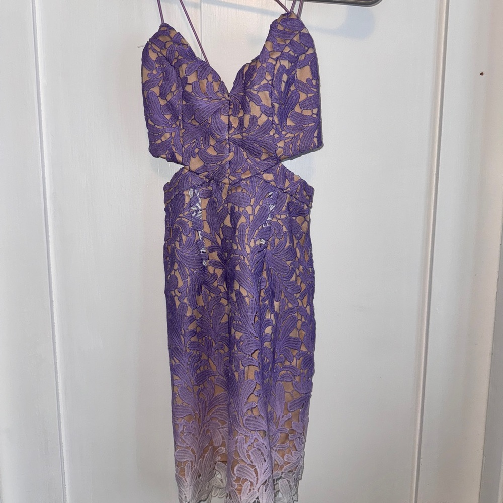Hello Molly Purple Lace Dress